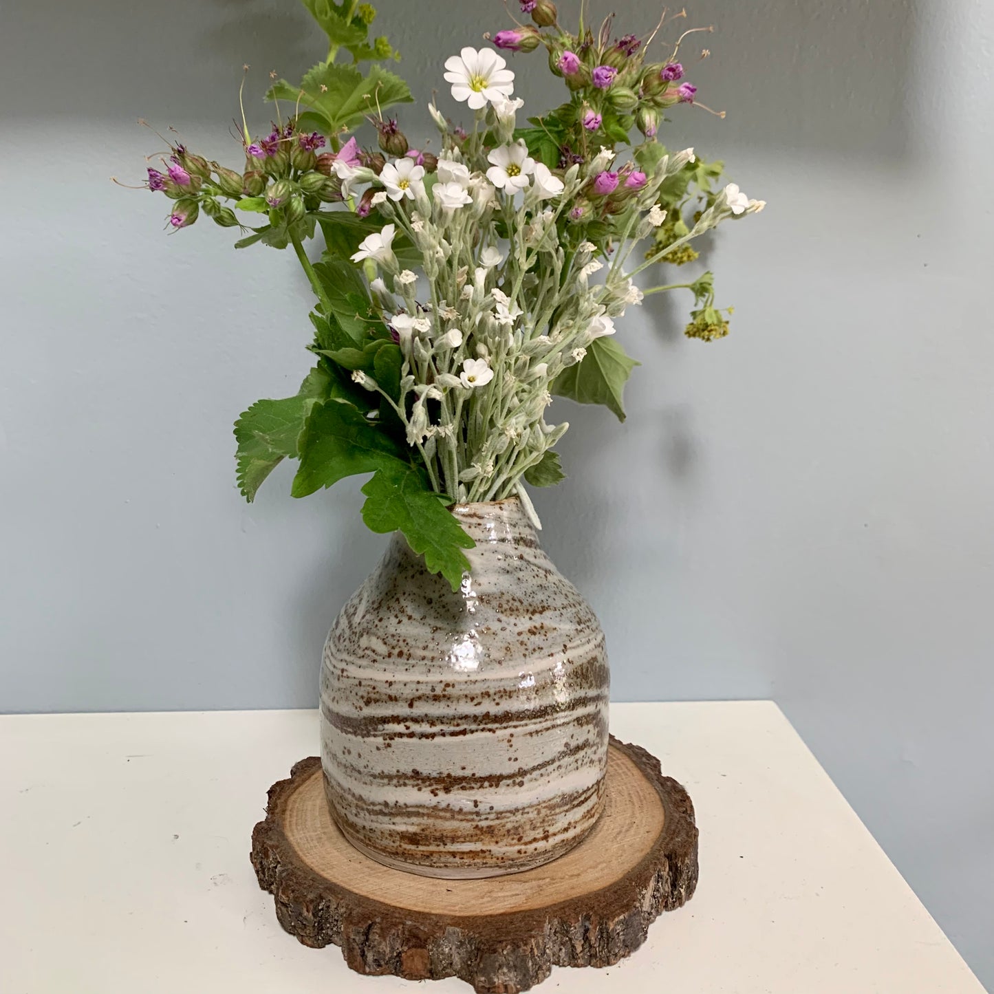 swirly bud vase